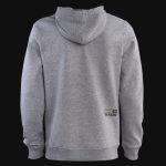 Graues Herren Hoodie mit Cangaroo Eingrifftasche – Grey Classics - 03