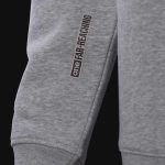 Graues Herren Hoodie mit Cangaroo Eingrifftasche – Grey Classics - 02