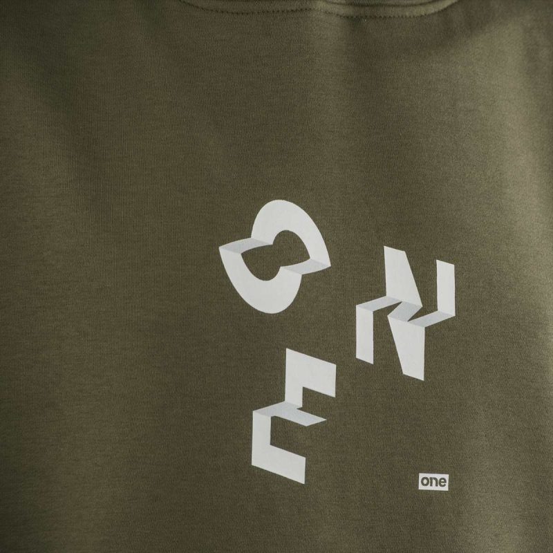 Khaki ärmelloses Herren Sweatshirt – Stairs One - 04