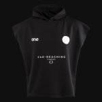 Schwarzes ärmelloses Herren Sweatshirt – Far Reaching