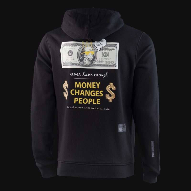 Schwarzes Herren Hoodie – MCP One - 02