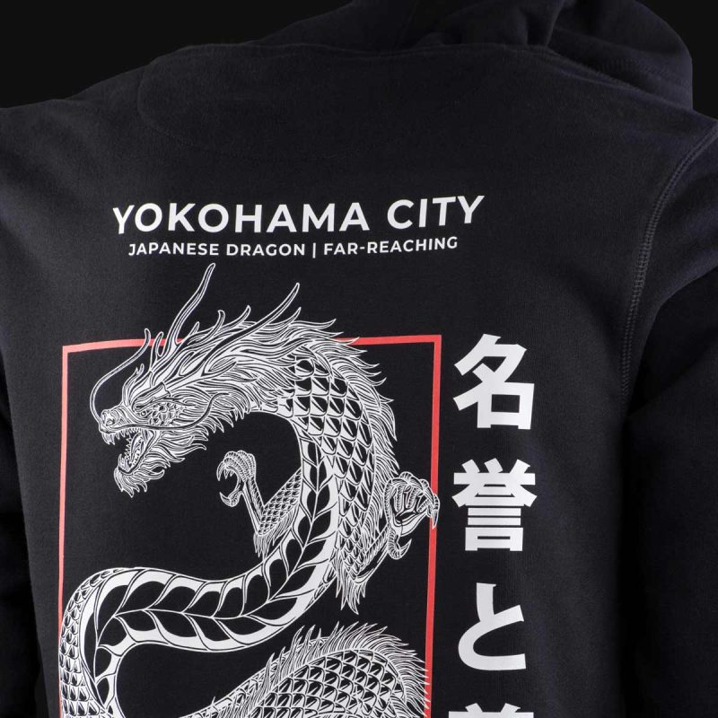 Schwarzes Herren Hoodie - YDC One - 02