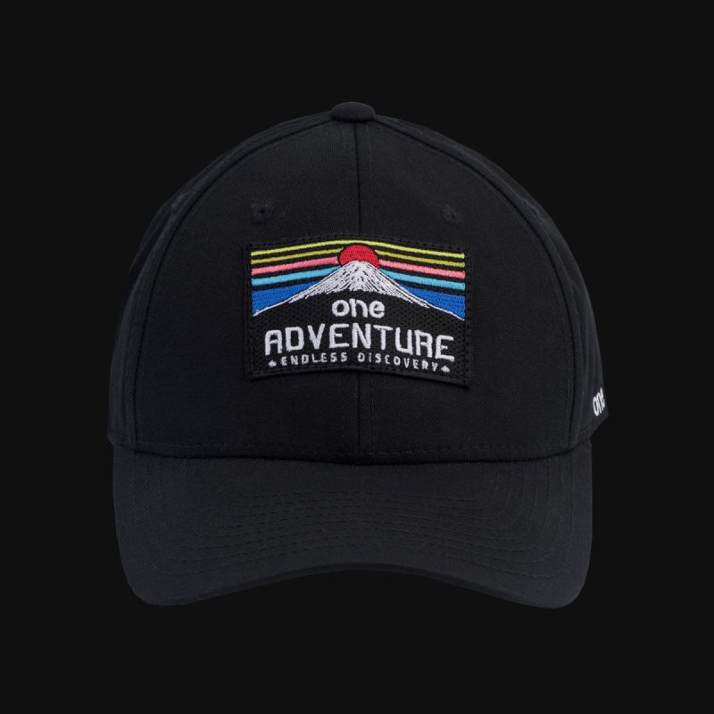 Kappe schwarz mit Verschluss One Adventure - 04
