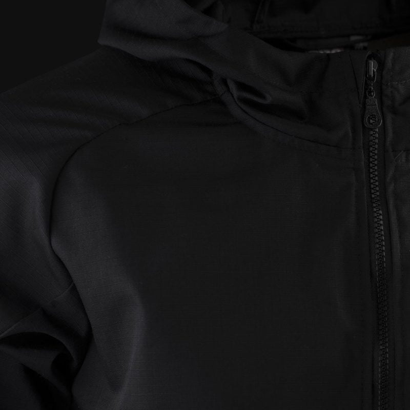 Herren Windbreaker mit Reißverschluss Schwarz - O1 - 04