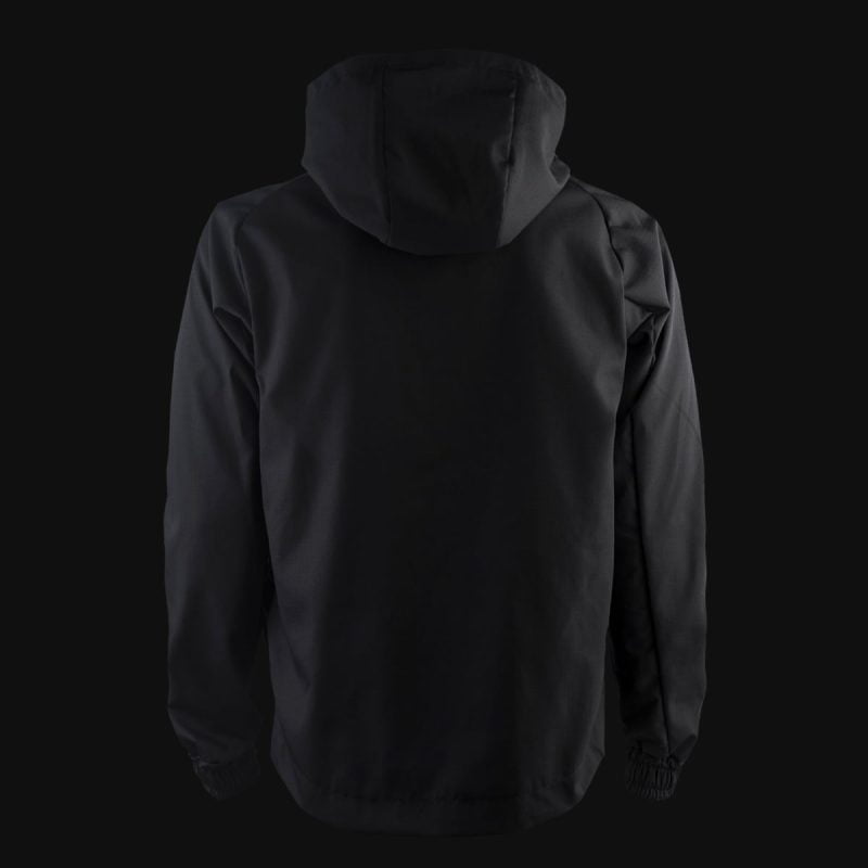 Herren Windbreaker mit Reißverschluss Schwarz - O1 - 05