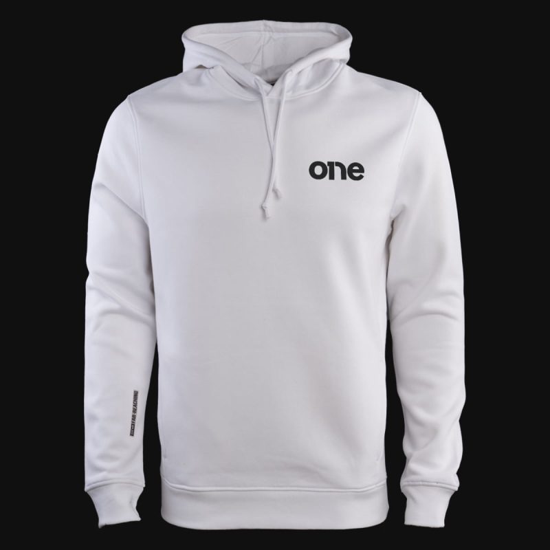 Weißes Herren Hoodie - P-One - 03