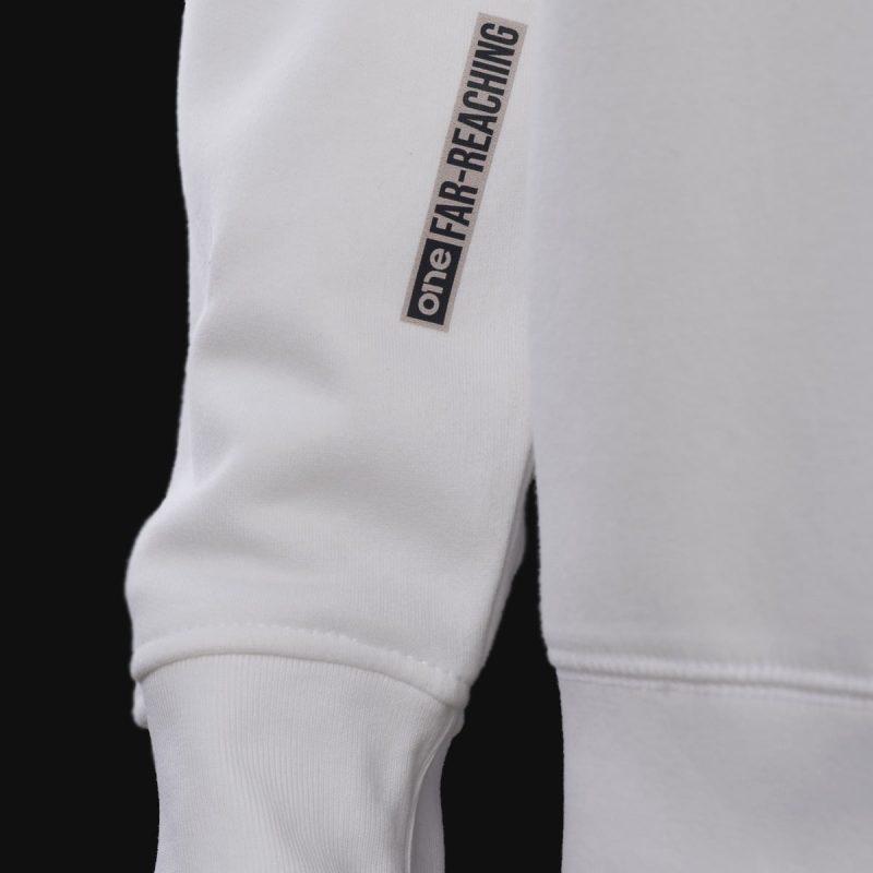 Weißes Herren Hoodie - P-One - 04