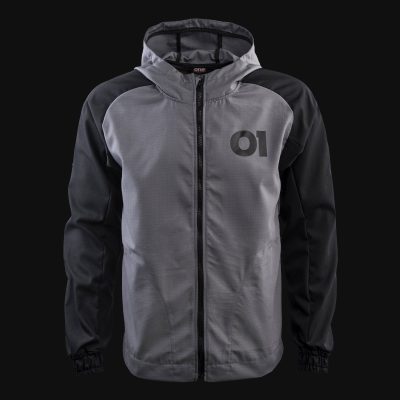 Herren Windbreaker mit Reißverschluss - O1 Grey One
