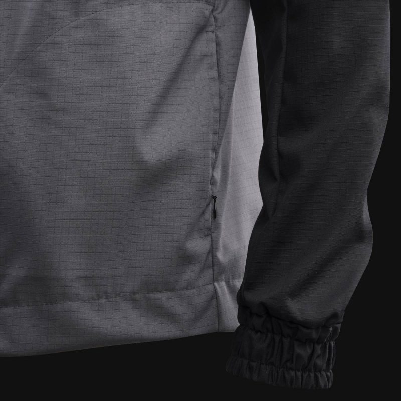 Herren Windbreaker mit Reißverschluss - O1 Grey One - 07