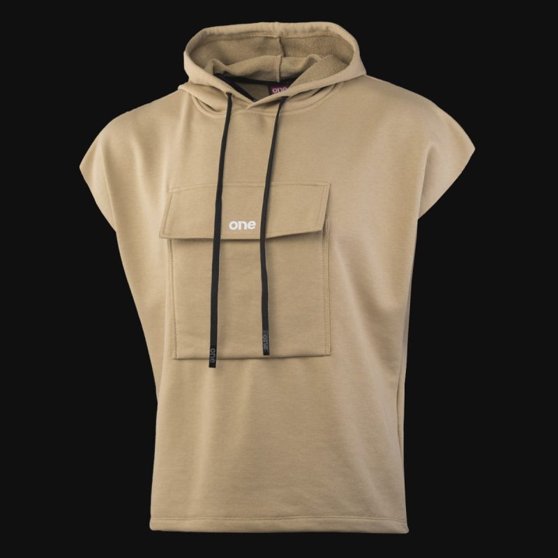 Ärmelloses Herren Sweatshirt beige - Dune One - 02