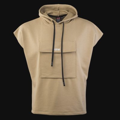 Ärmelloses Herren Sweatshirt beige - Dune One