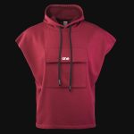 Ärmelloses Herren Sweatshirt Burgunderrot - Oxblood One