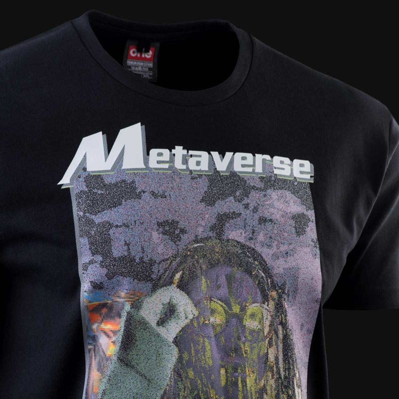 Herren T-Shirt schwarz - Meta One - 02