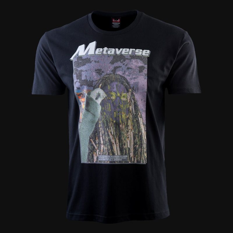 Herren T-Shirt schwarz - Meta One - 04