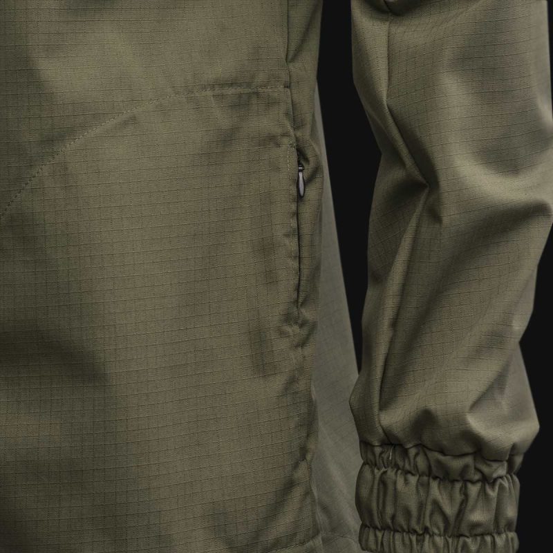 Herren Windbreaker mit Reißverschluss - Khaki O1 - 05