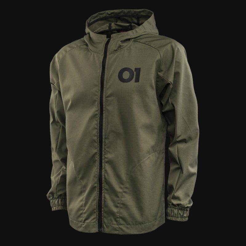 Herren Windbreaker mit Reißverschluss - Khaki O1 - 04