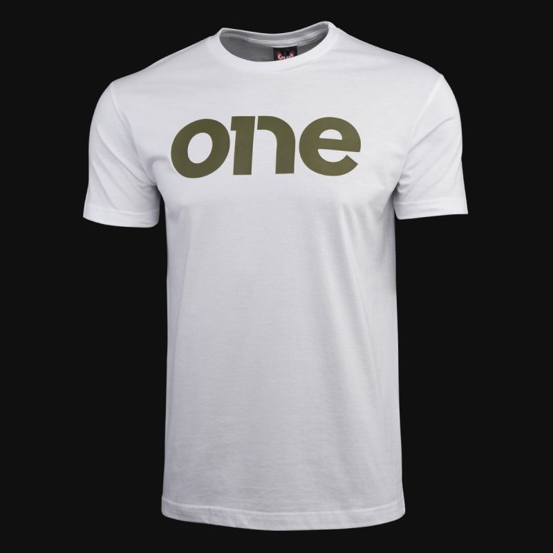 Herren T-Shirt weiß - Khaki One - 02
