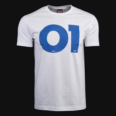 Herren T-Shirt weiß – O1 Tech Royal