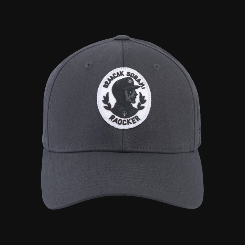 Kappe grau mit Verschluss Grey Man - 02