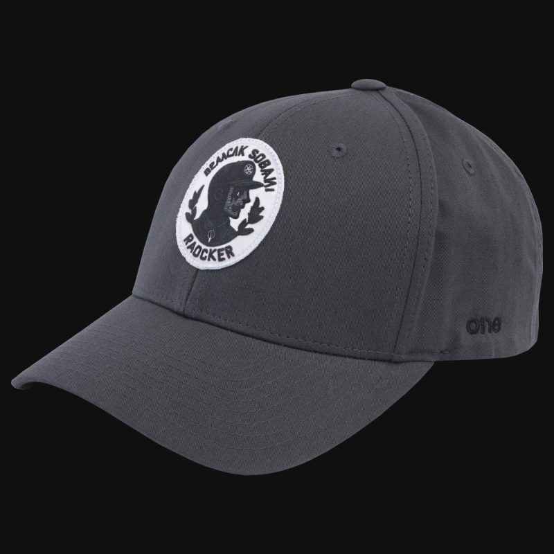 Kappe grau mit Verschluss Grey Man