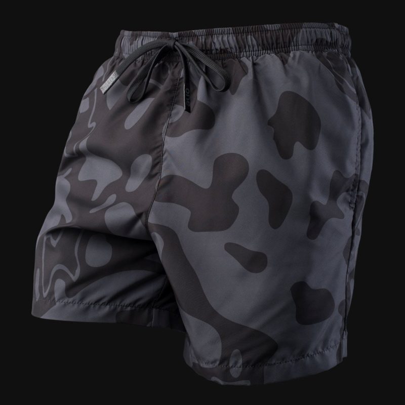 Herren Badeshorts Black Camo - 02