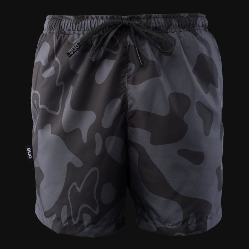 Herren Badeshorts Black Camo