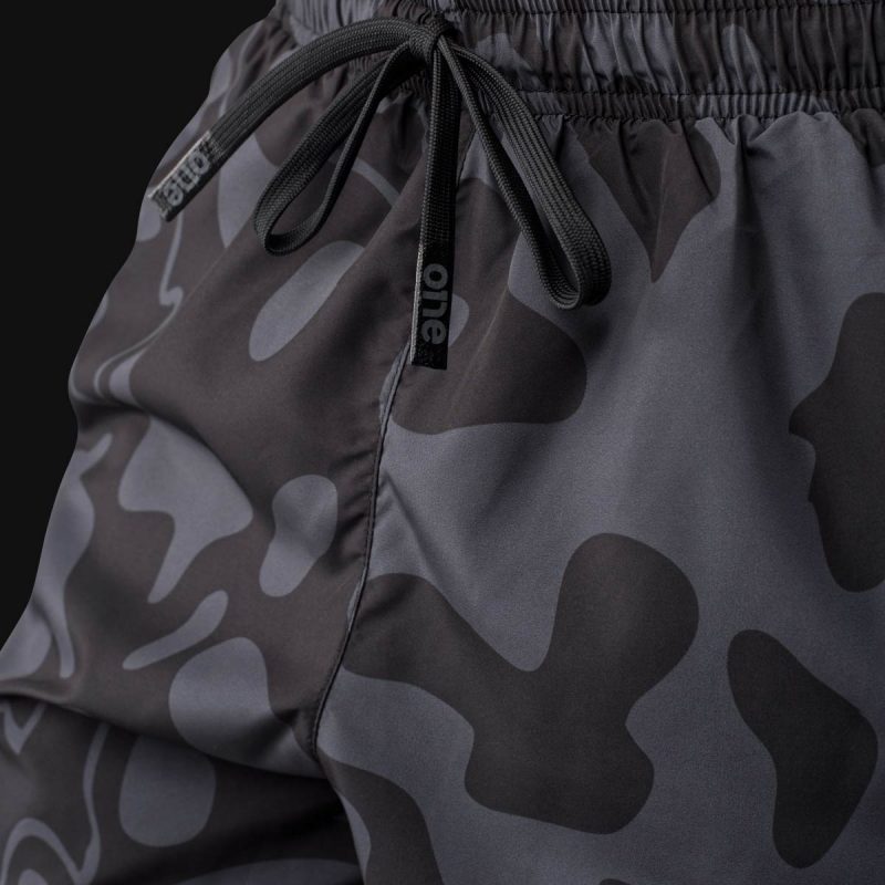 Herren Badeshorts Black Camo - 03