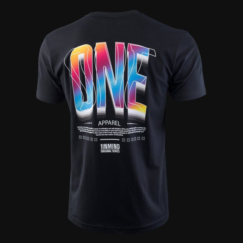 Herren T-Shirt schwarz - Spectrum One - 03