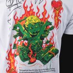 Herren T-Shirt weiß - Money Burning - 04