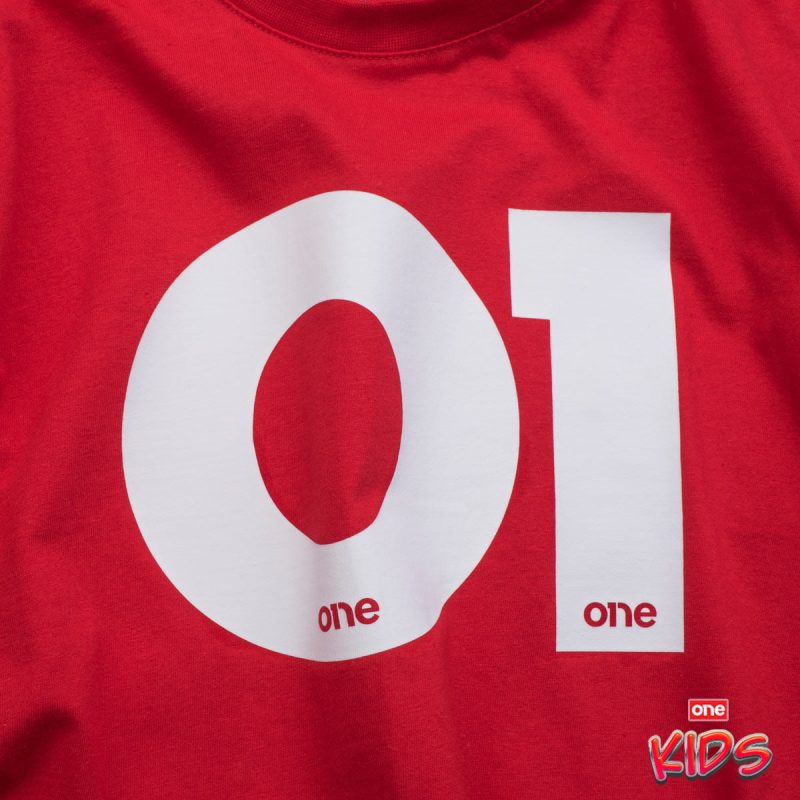 Rotes T-Shirt Classic für Kinder - O1 Tech - 03