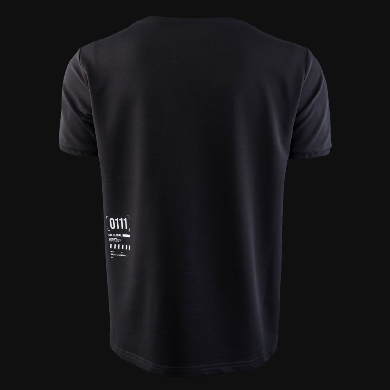 Schwarz Oversized T-Shirt mit Eingrifftaschen - Classic Black - 03