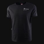 Schwarz Oversized T-Shirt mit Eingrifftaschen - Classic Black - 02