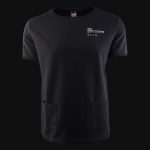 Schwarz Oversized T-Shirt mit Eingrifftaschen - Classic Black