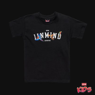 Schwarzes T-Shirt Classic für Kinder - Adventure One
