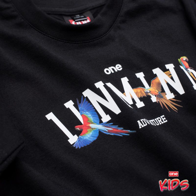 Schwarzes T-Shirt Classic für Kinder - Adventure One - 03