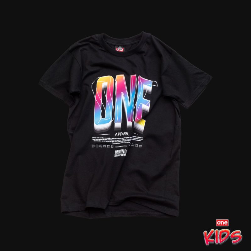 Schwarzes T-Shirt Classic für Kinder - Spectrum One - 02