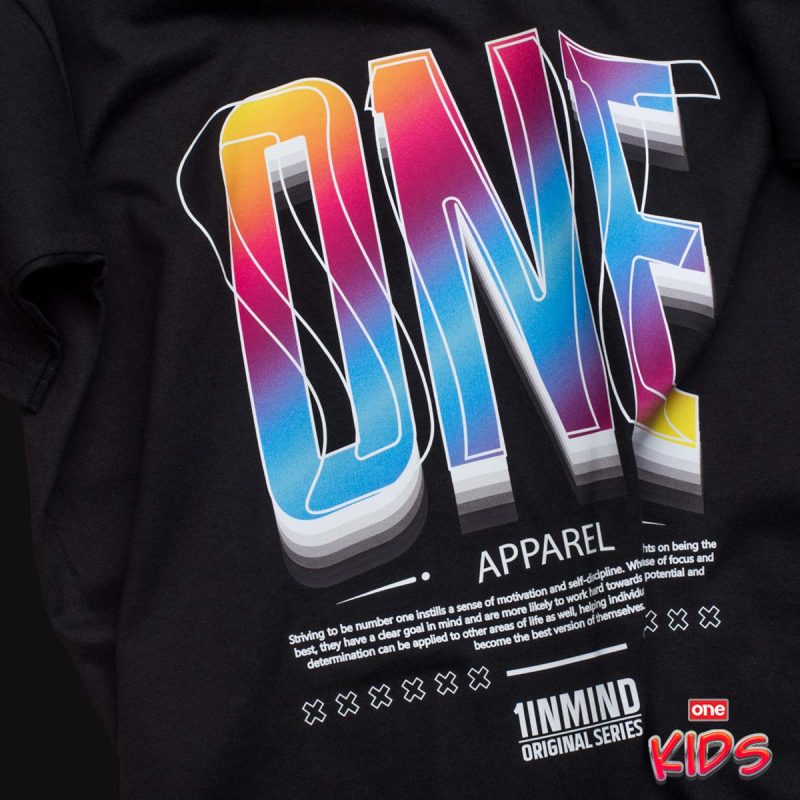 Schwarzes T-Shirt Classic für Kinder - Spectrum One - 03