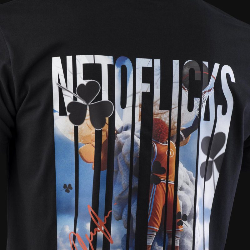 Herren T-Shirt schwarz - Netoflicks - 03