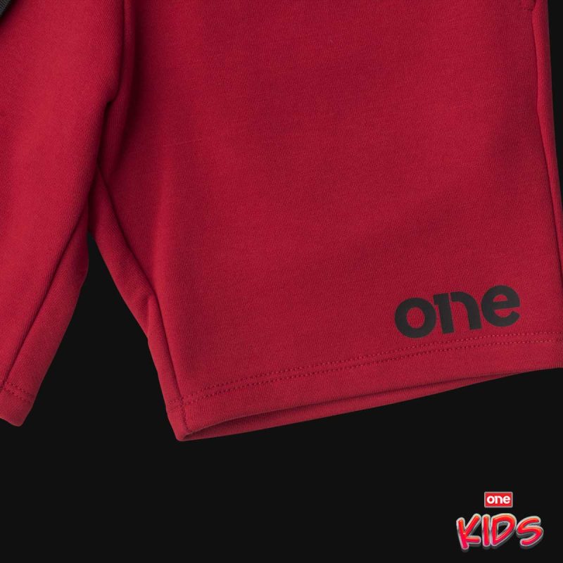 Rote Kinder Shorts - Logo One - 02