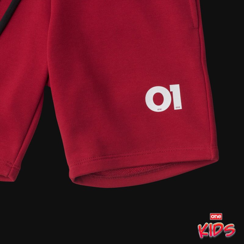 Rote Kinder Shorts - O1 Tech - 02