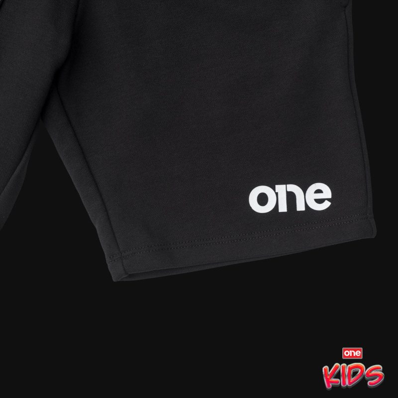 Schwarz Kinder Shorts - Logo One - 02