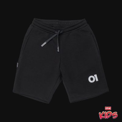 Schwarz Kinder Shorts - O1 Tech