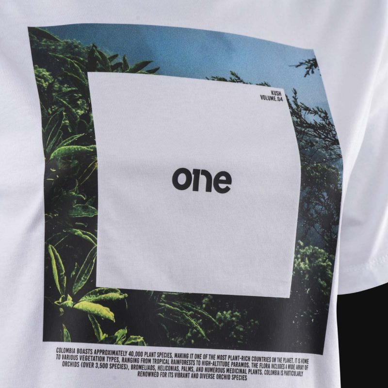 Weißes kurzes Damen-T-Shirt - Square One - 03
