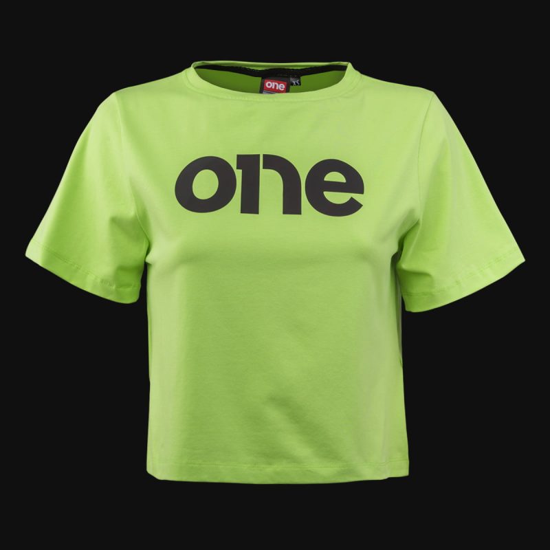 Grünes kurzes Damen T-shirt - Lemon Green