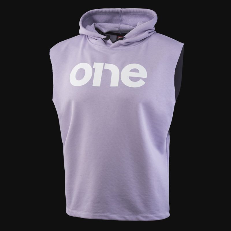 Hell Lila ärmelloses Herren Sweatshirt - Mauve One - 02