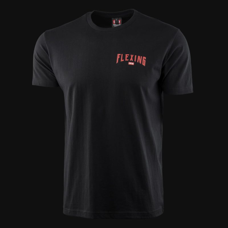 Herren T-Shirt schwarz - Flexing - 04