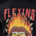 Herren T-Shirt schwarz - Flexing - 03