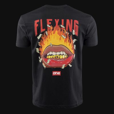 Herren T-Shirt schwarz - Flexing
