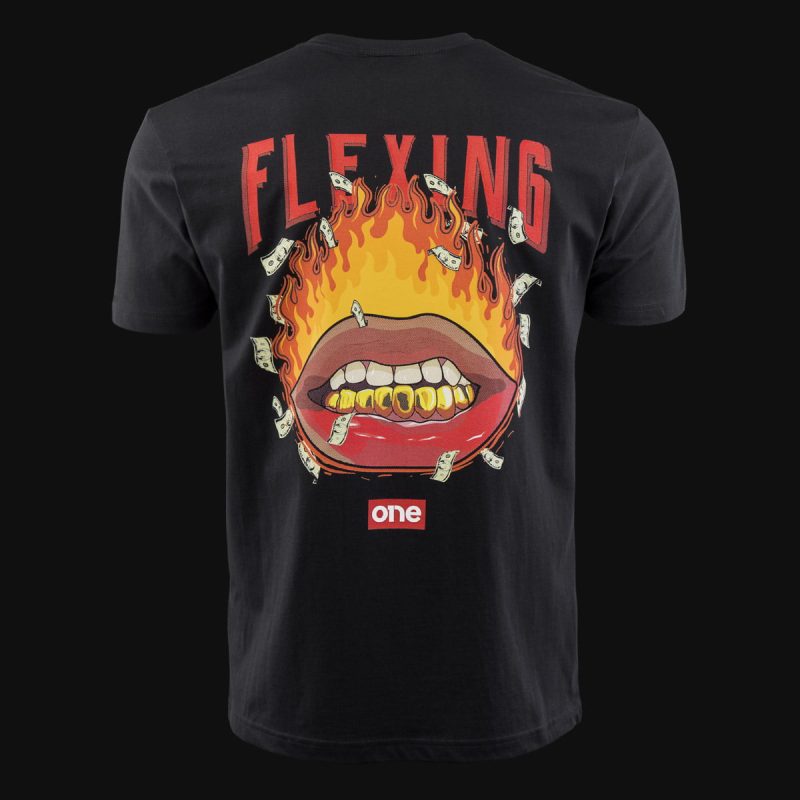 Herren T-Shirt schwarz - Flexing