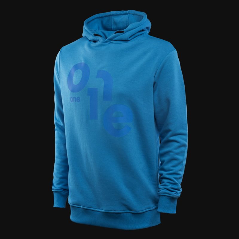 Blaues Herren Hoodie - Blue One - 04